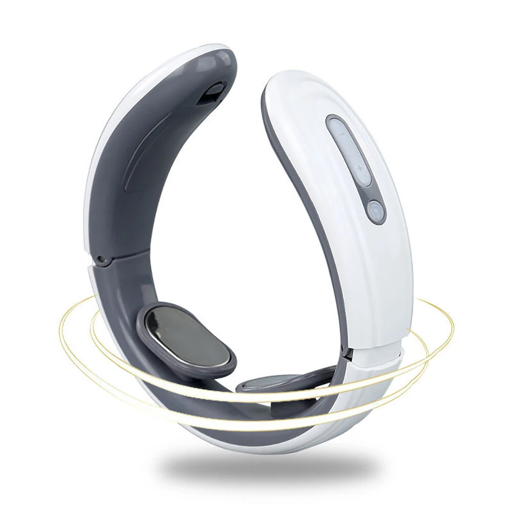 (image for) CHIGO 2-Head TENS Neck Massager Portable Electric Neck Massager 6 Massage Modes 9 Power Adjustment Levels